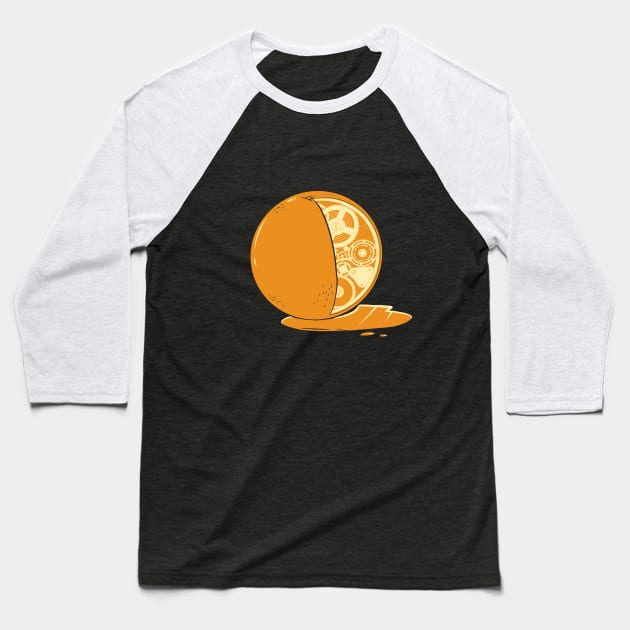 Clockwork Citrus Baseball T-Shirt by jpowersart